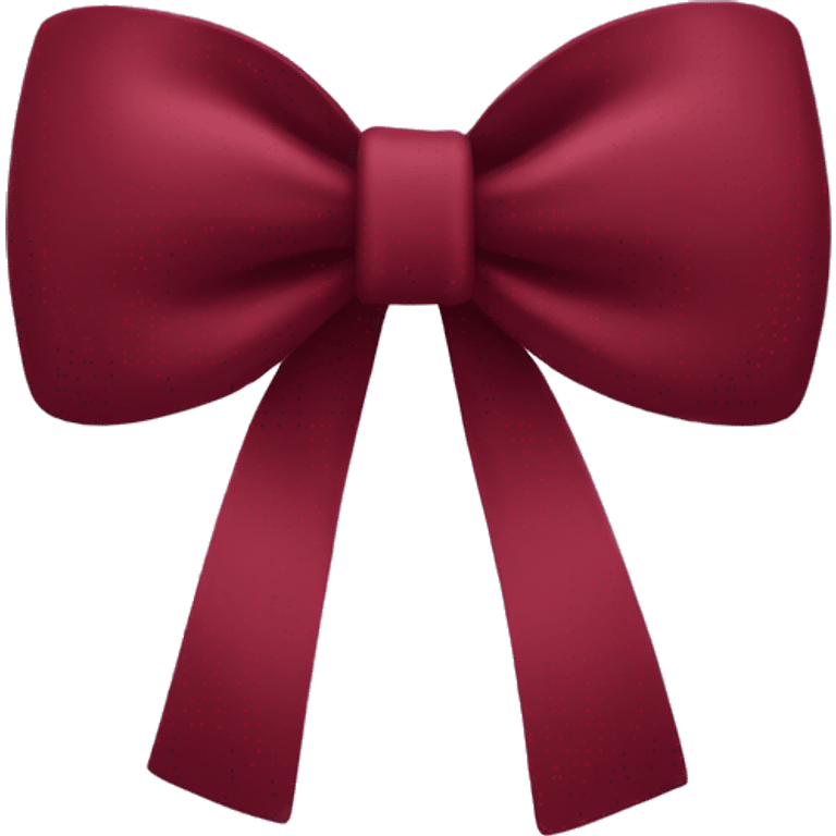 maroon red bow emoji