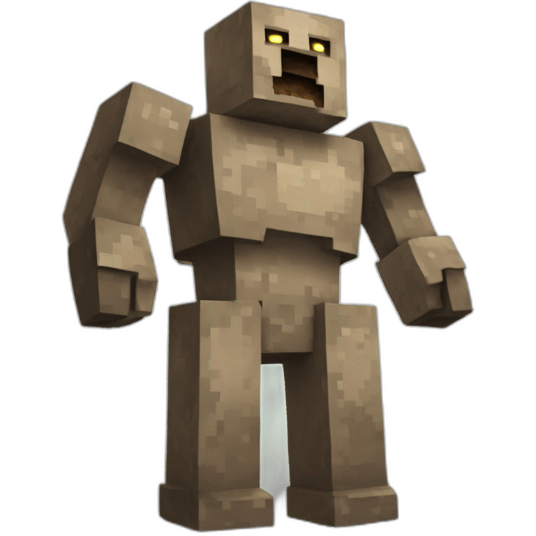 Minecraft giant dirt golem emoji