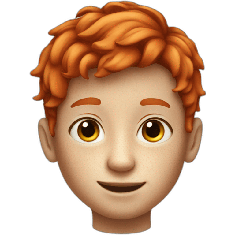 8 year old boy with red hair and freckles emoji