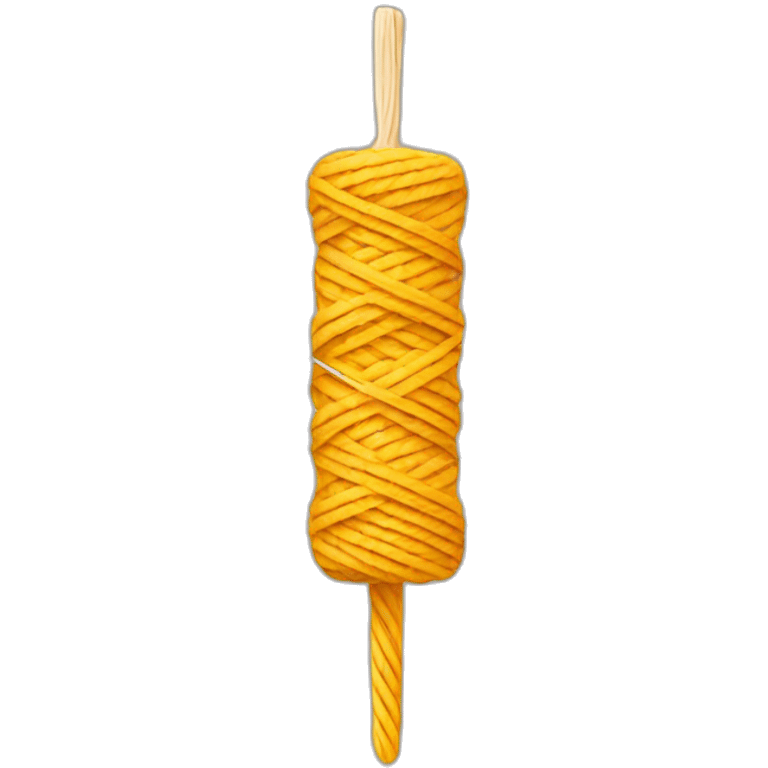 Needle with yarn emoji