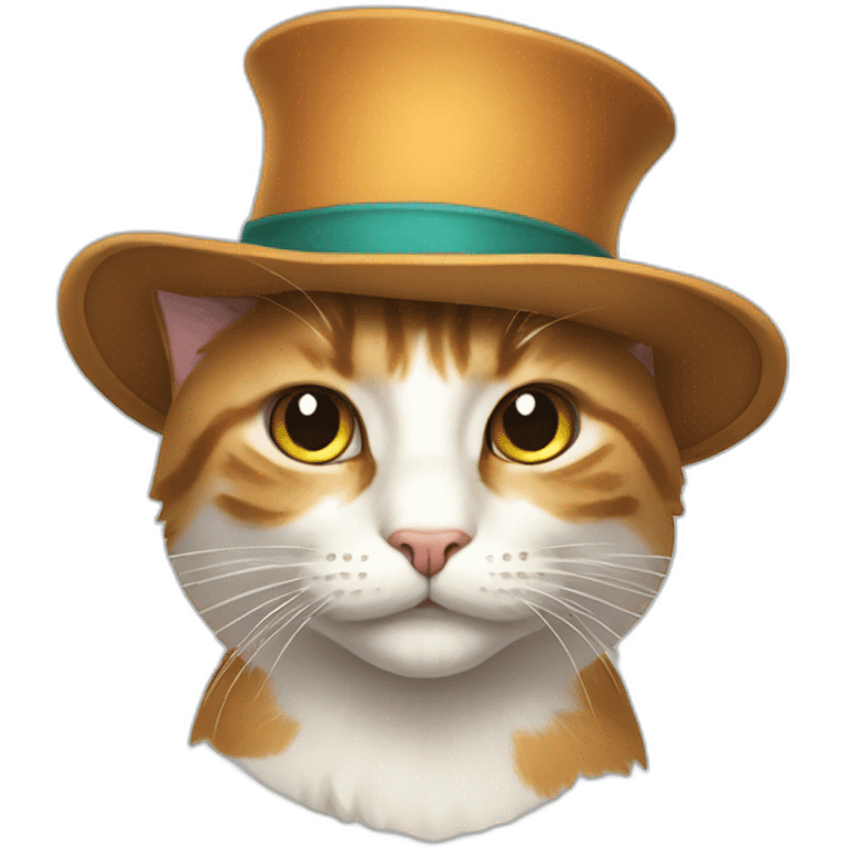 cat with whitch hat emoji