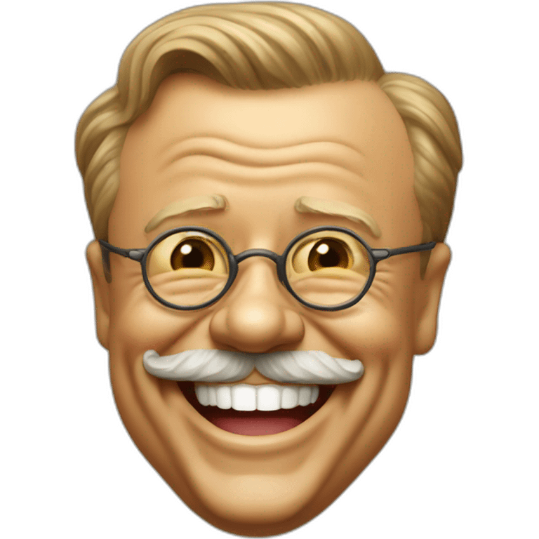 President Theodore Roosevelt laughing emoji