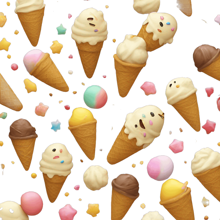 icecream with sprinkles emoji