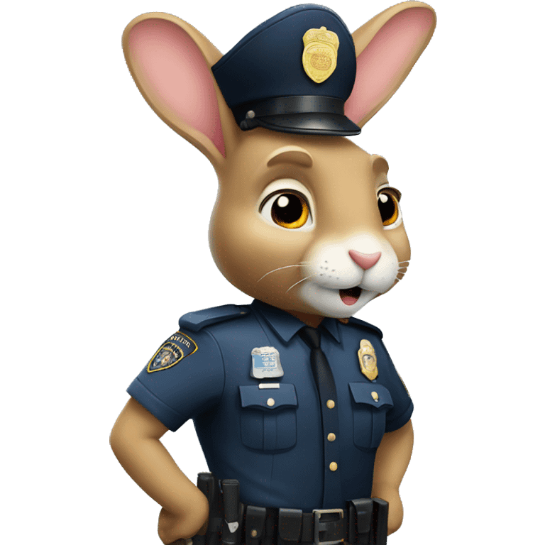 rabbit police sergeant emoji