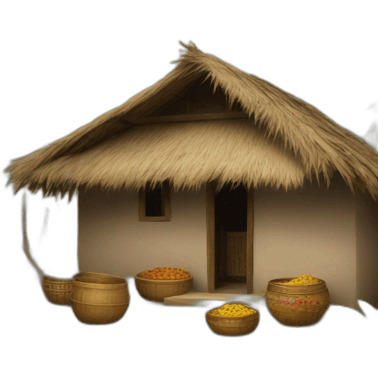 indian village home emoji