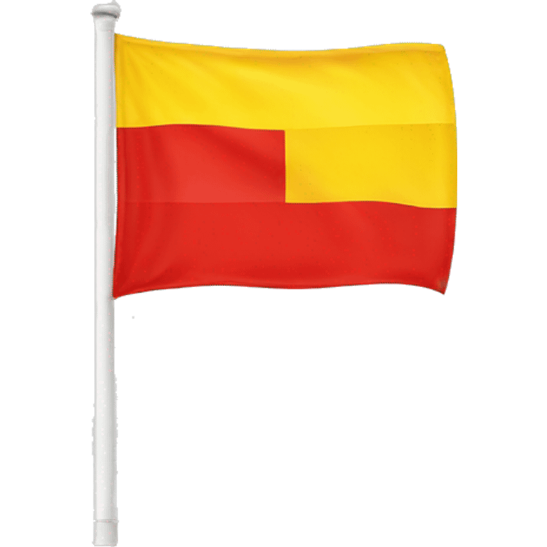 red and yellow lifeguard flag emoji