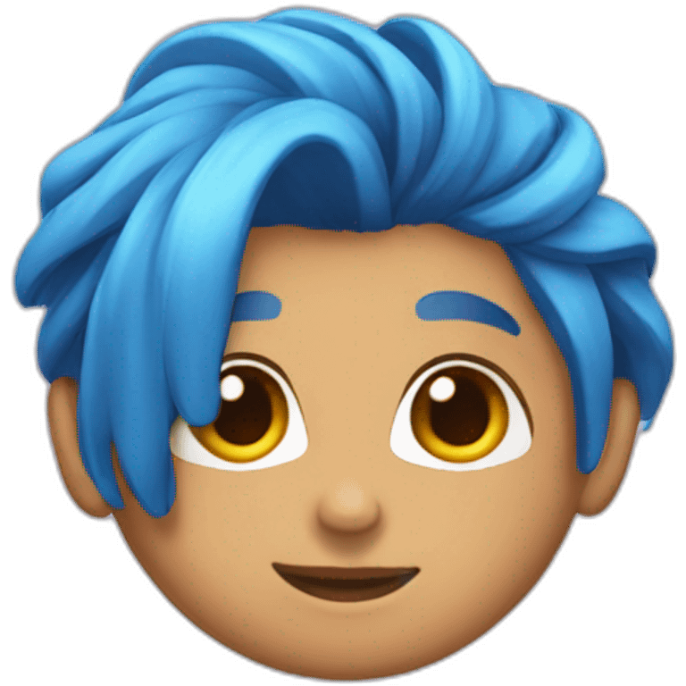 pequeno rolo blue hair emoji