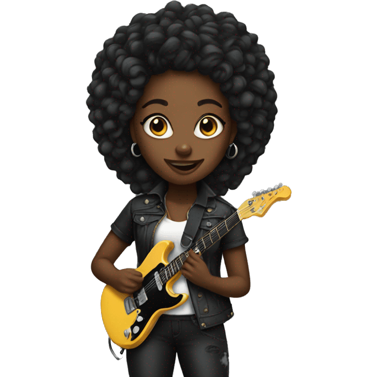 Rockstar black girl emoji