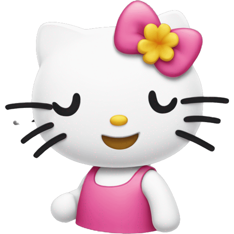 Winking hello kitty  emoji