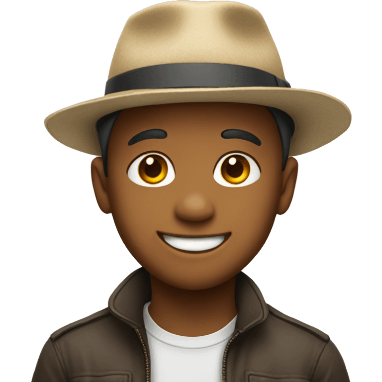 smiling boy in a hat emoji