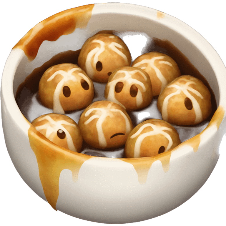 Takoyaki polpo balls dish emoji