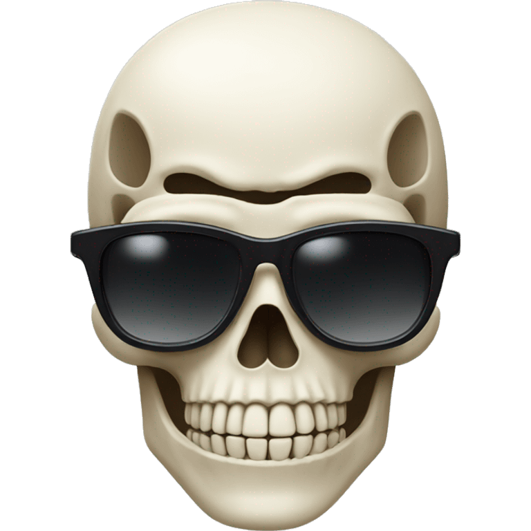 skeleton with sunglasses emoji