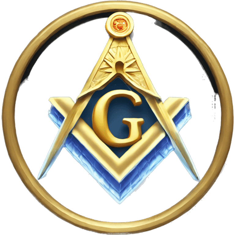 freemason light shining with letter g emoji