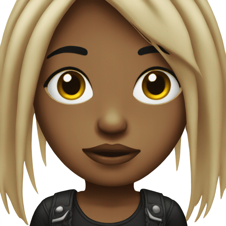 black emo girl emoji