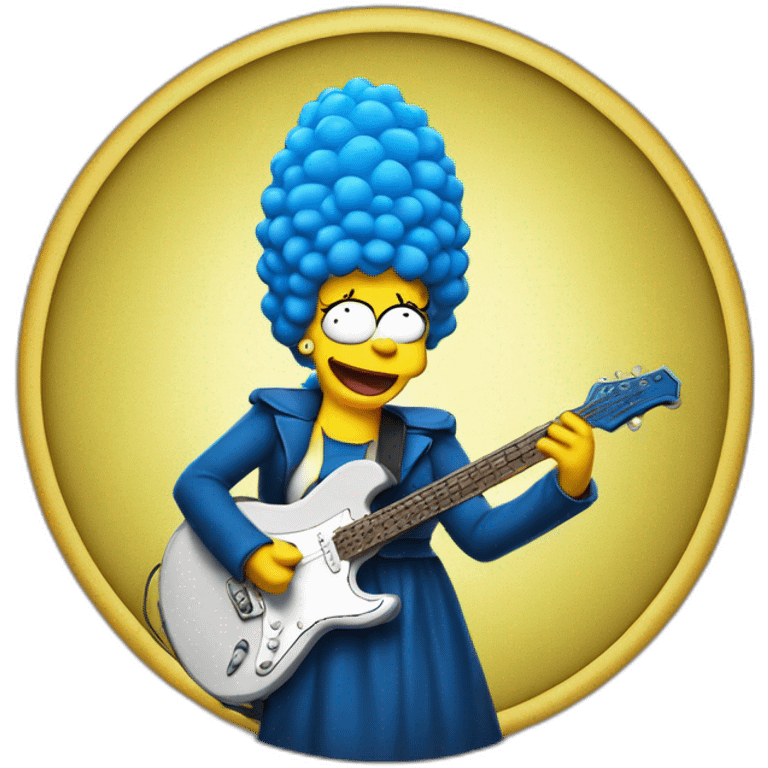 marge simpson metal singer emoji