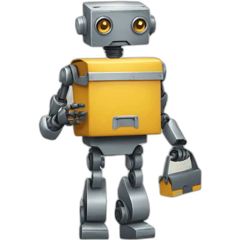 robot holding a toolbox emoji