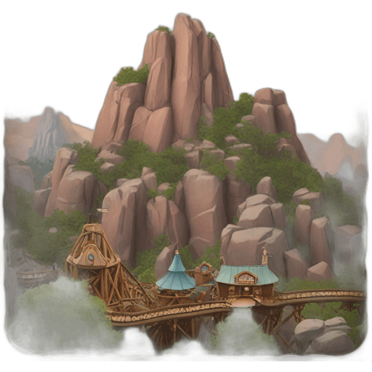 Disneyland big thunder mountain  emoji