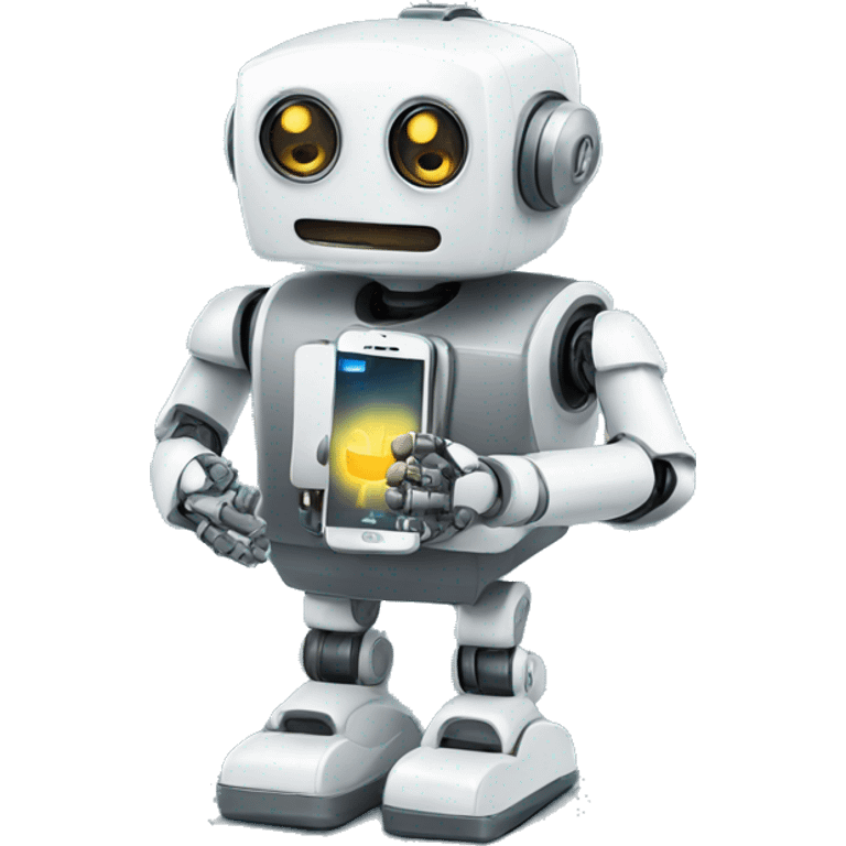 ROBOT with a phone emoji