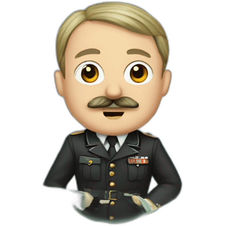 adolf hitler enjoying the sea emoji