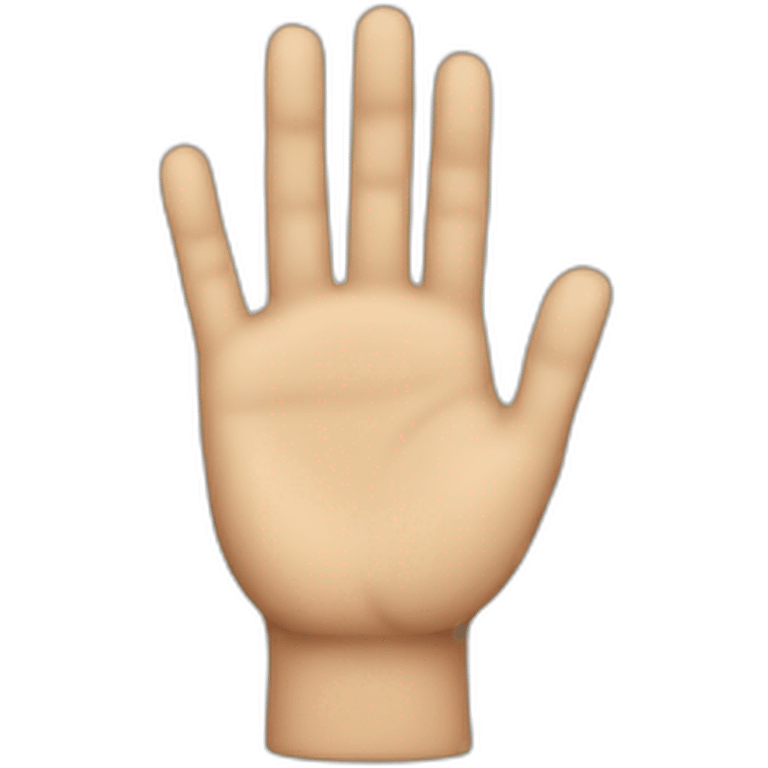 Proper hand emoji