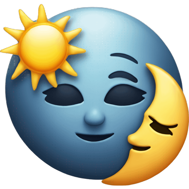 pretty sun and moon emoji