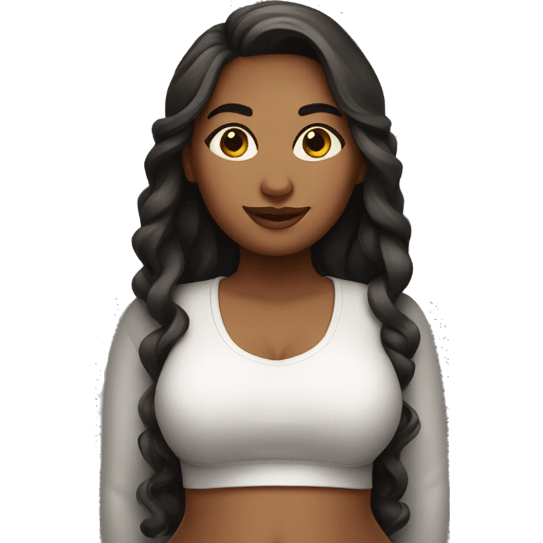 Curvy girl emoji