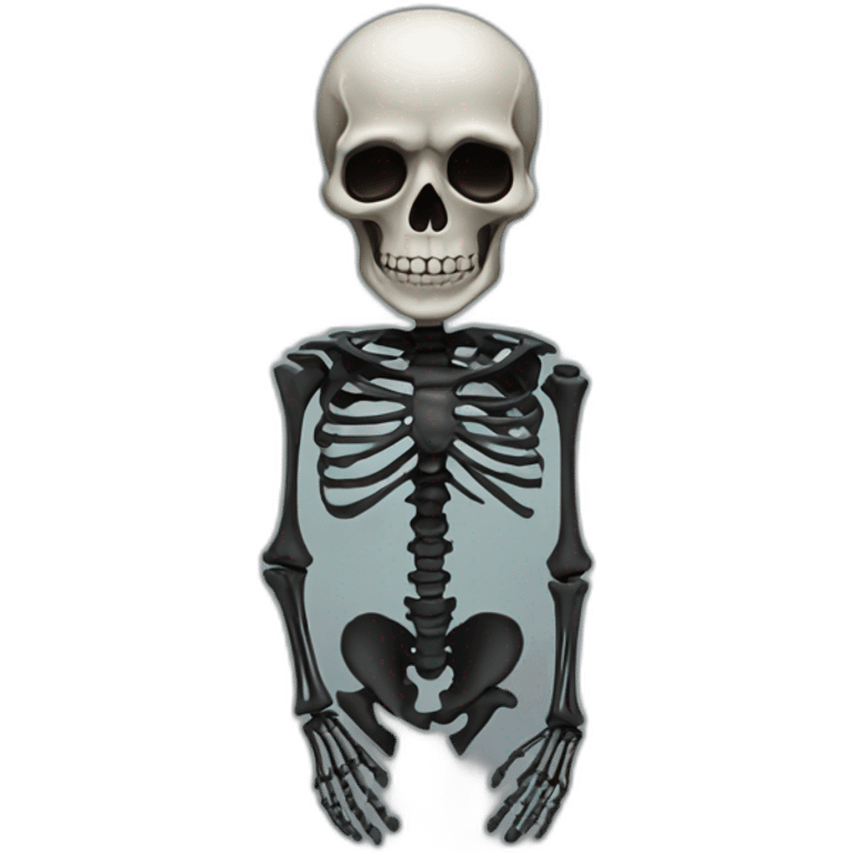 Balck skeleton emoji