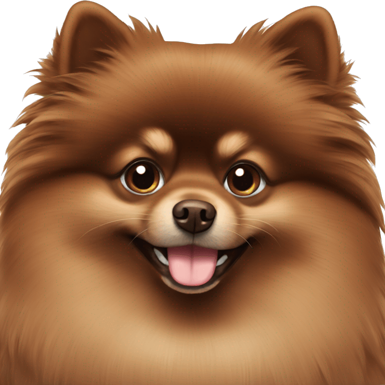 Chocolate Pomeranian  emoji