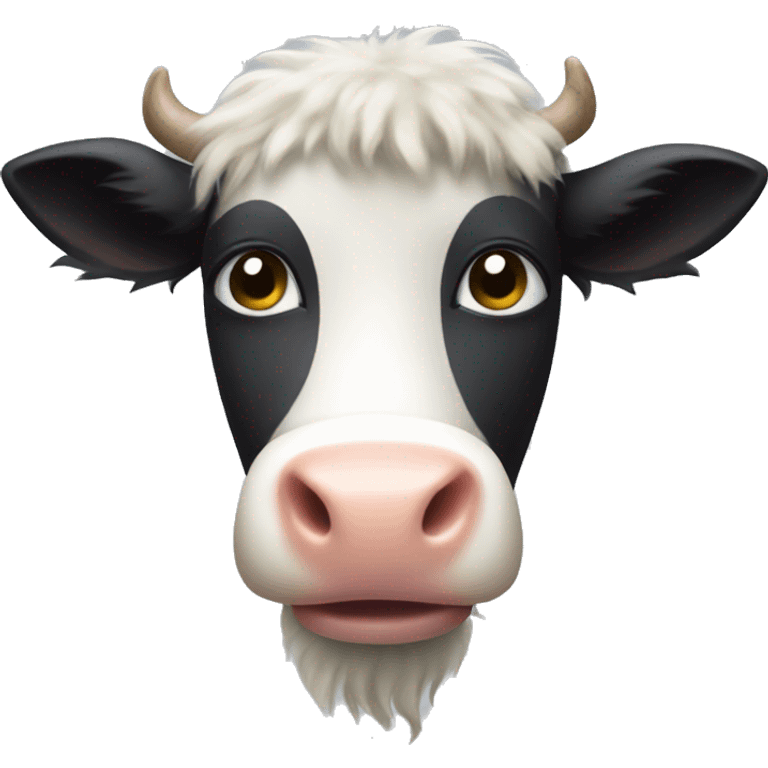 Fuzzy cow emoji