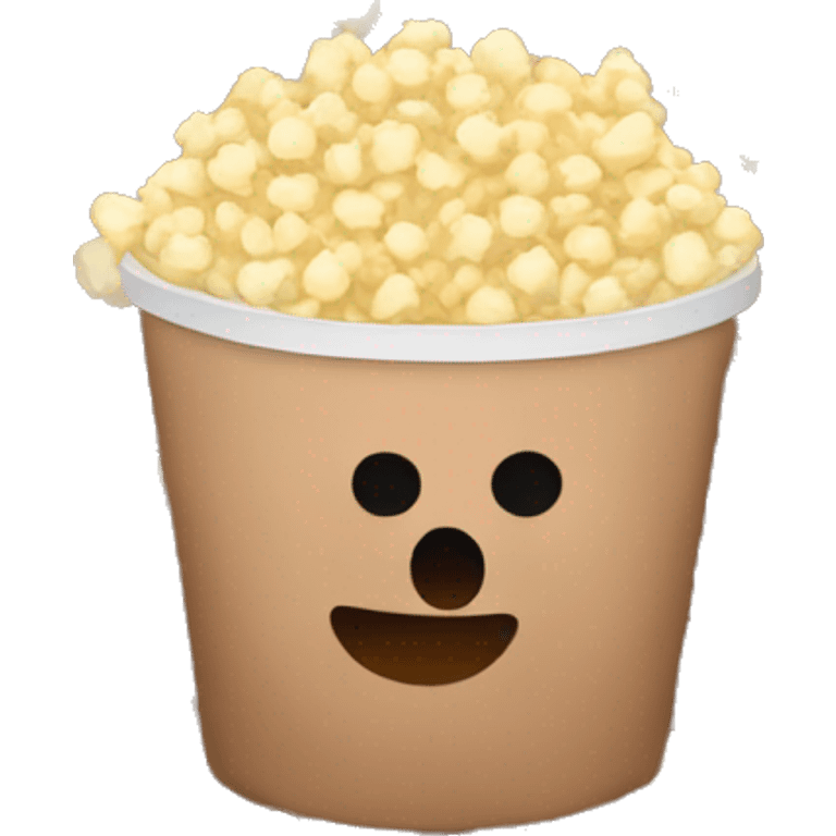 Popcorn and hot cocoa emoji