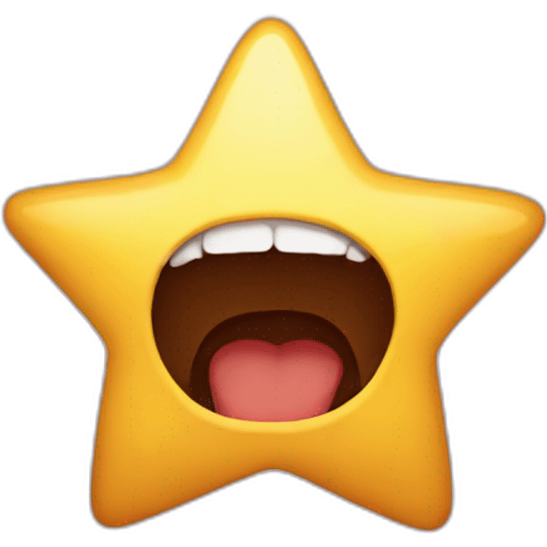 Star mouth emoji