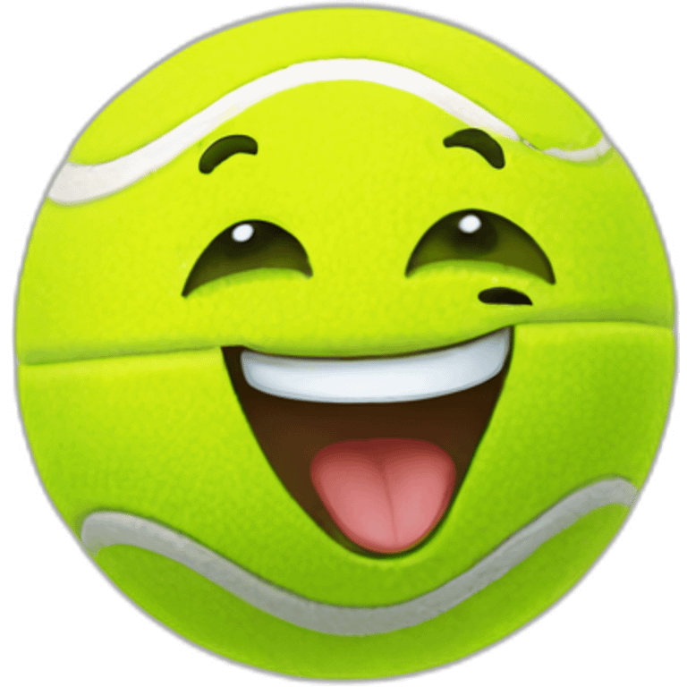 Happy tennis ball emoji