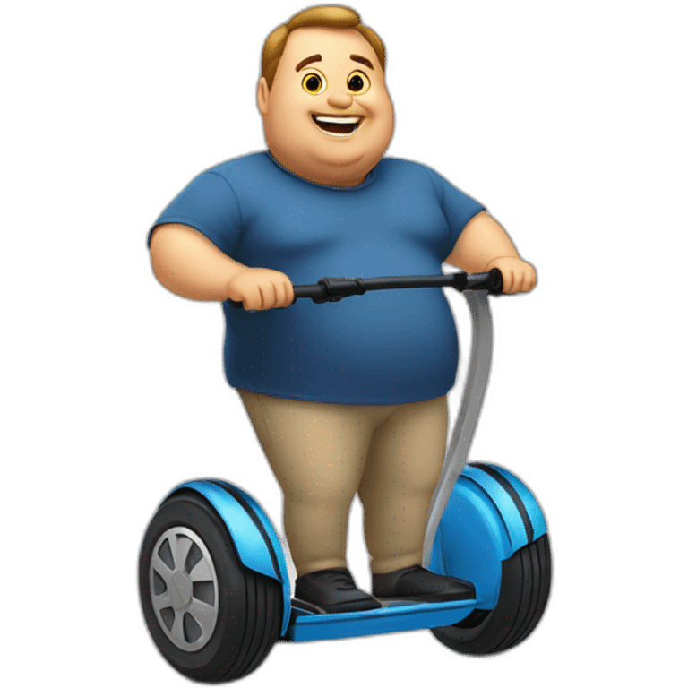 fat man in a segway emoji