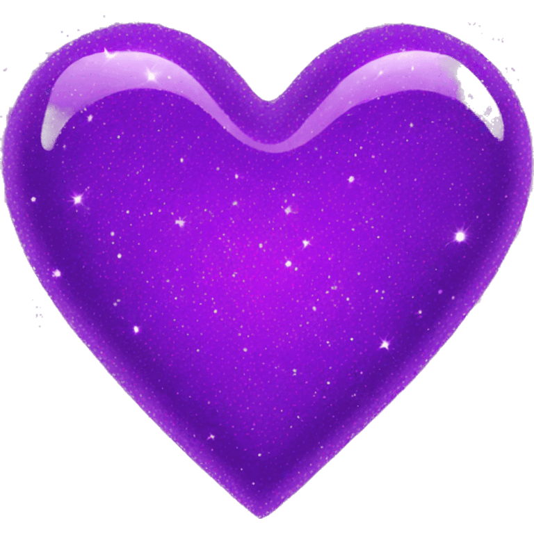 purple sparkly heart emoji