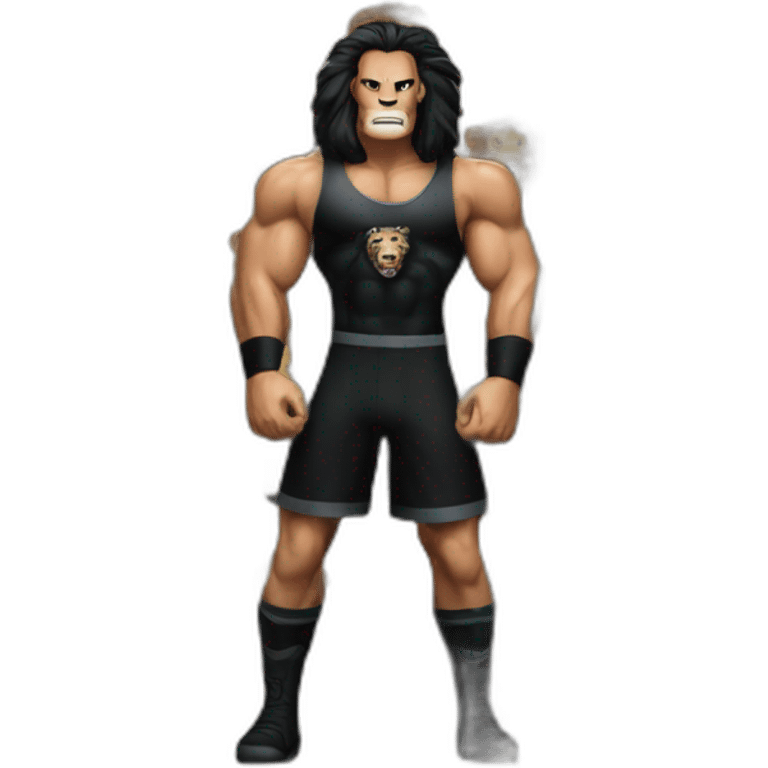 Black lion as John Cena emoji