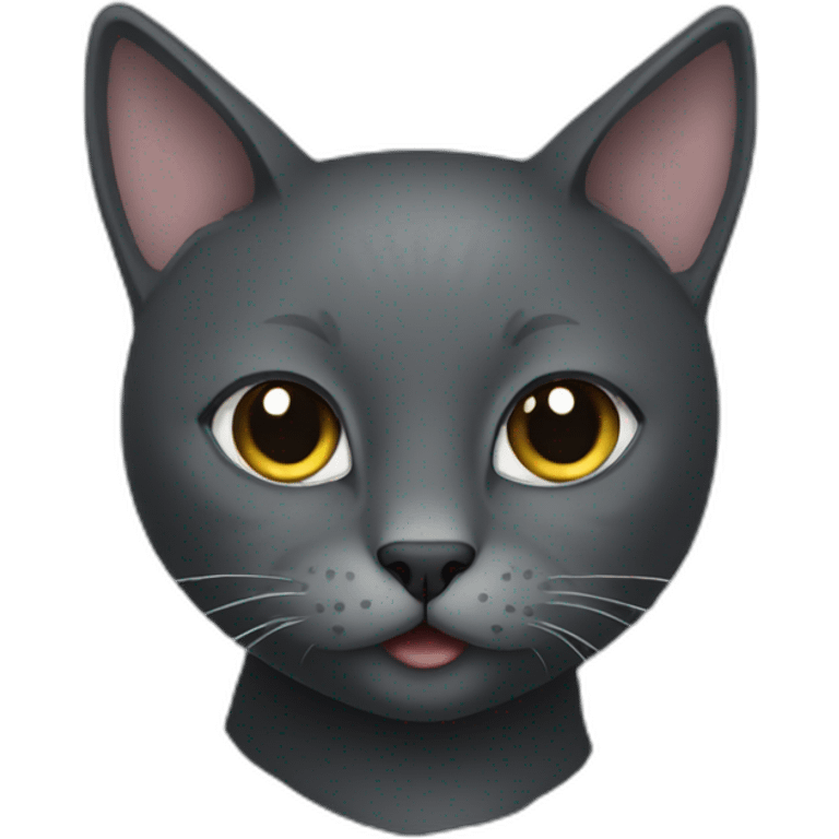 Dark gray cat emoji