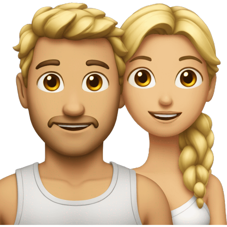 He and her emoji