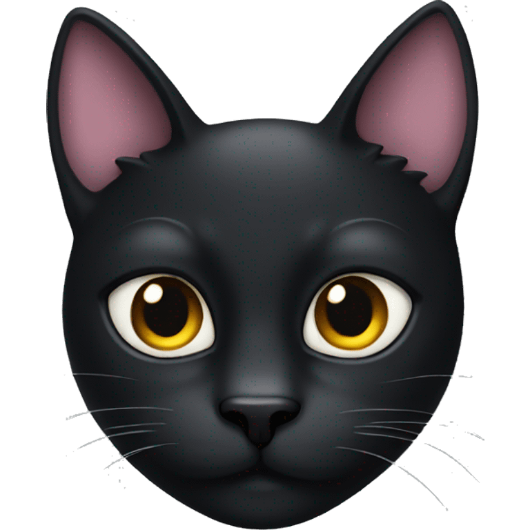 black cat face emoji