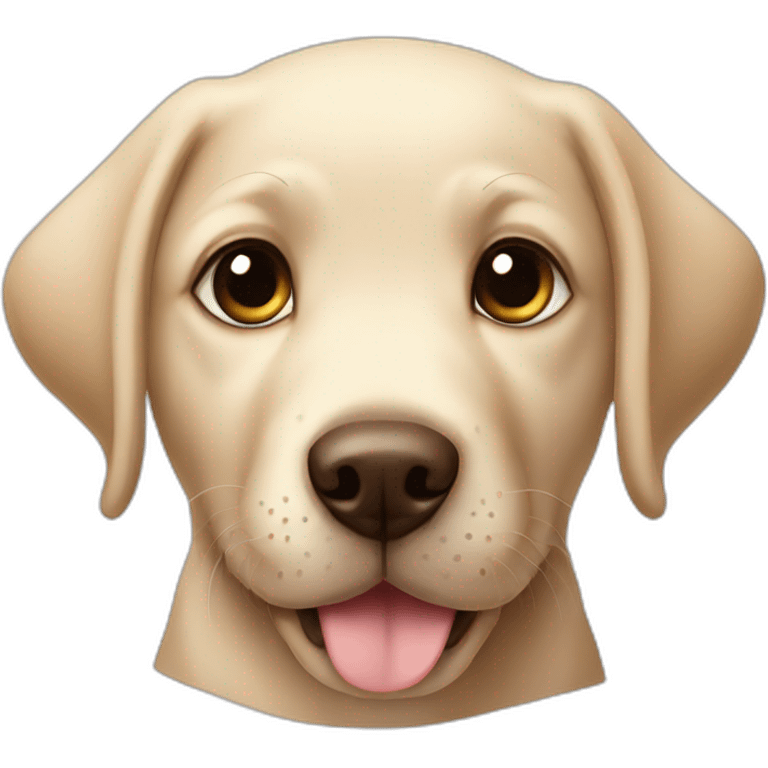 Cute puppy labrador emoji