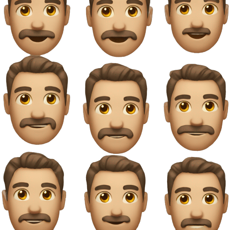   guy with no mustache emoji