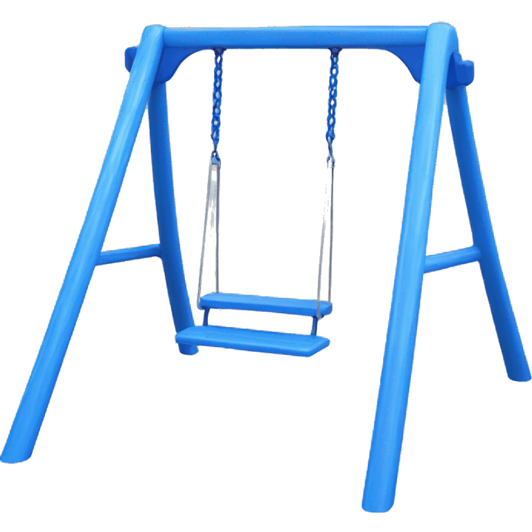 Blue plastic Playground swing emoji