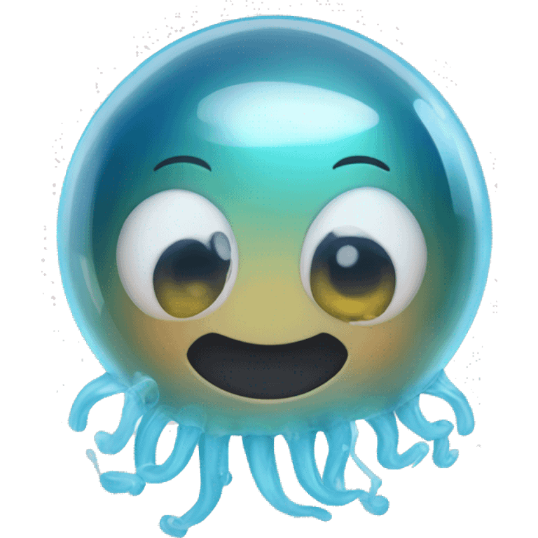 bubbles with jellyfish  emoji