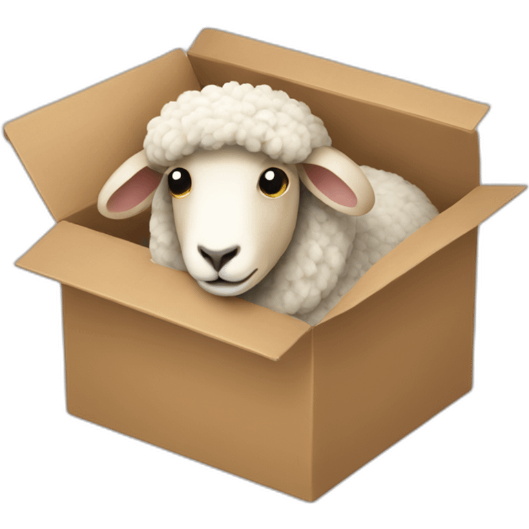 sheep in a box emoji