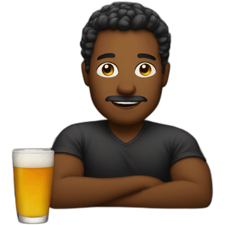 man in a bar emoji