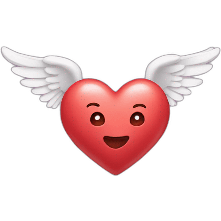 Flying heart emoji