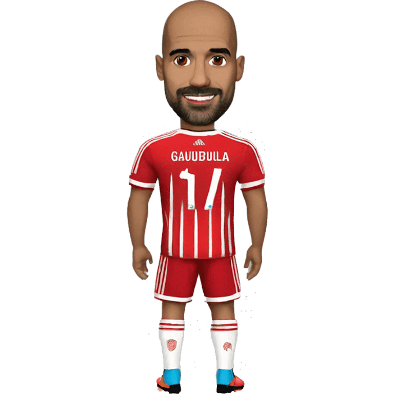 Guardiola, avec un maillot de Bayern emoji