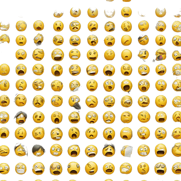 a yellow emoji face stressed emoji