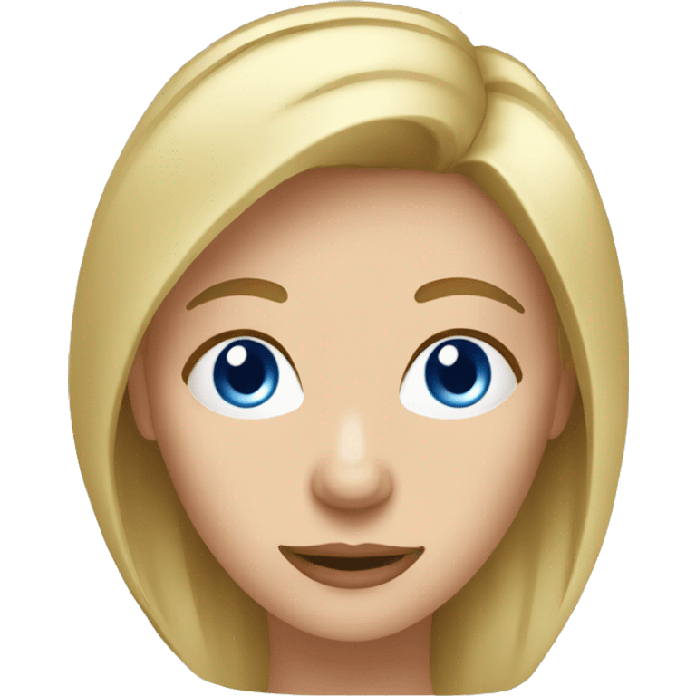 woman with blond Hair and Blue Eyes growing rosemary out of her head emoji