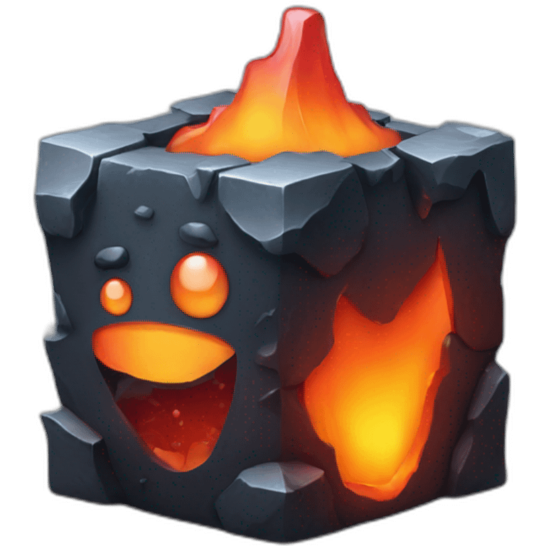 Lava cube cold emoji