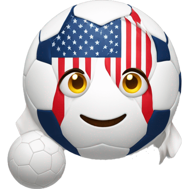 USA white man soccer emoji